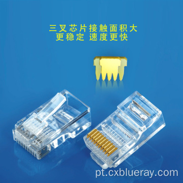 UTP 10P10C 3U Conector RJ50 Modular Plug RJ50